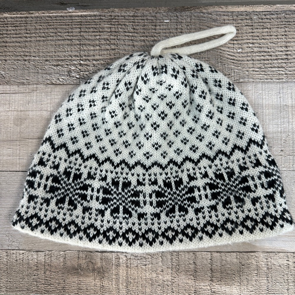 Obermeyer 1947 Signature Womens Fair Isle Wool Blend Fleece Lined Hat One Size